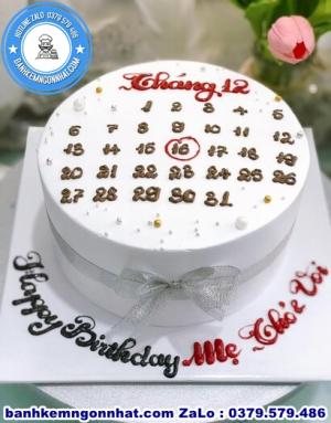 Bánh Kem Cuốn Lịch 20